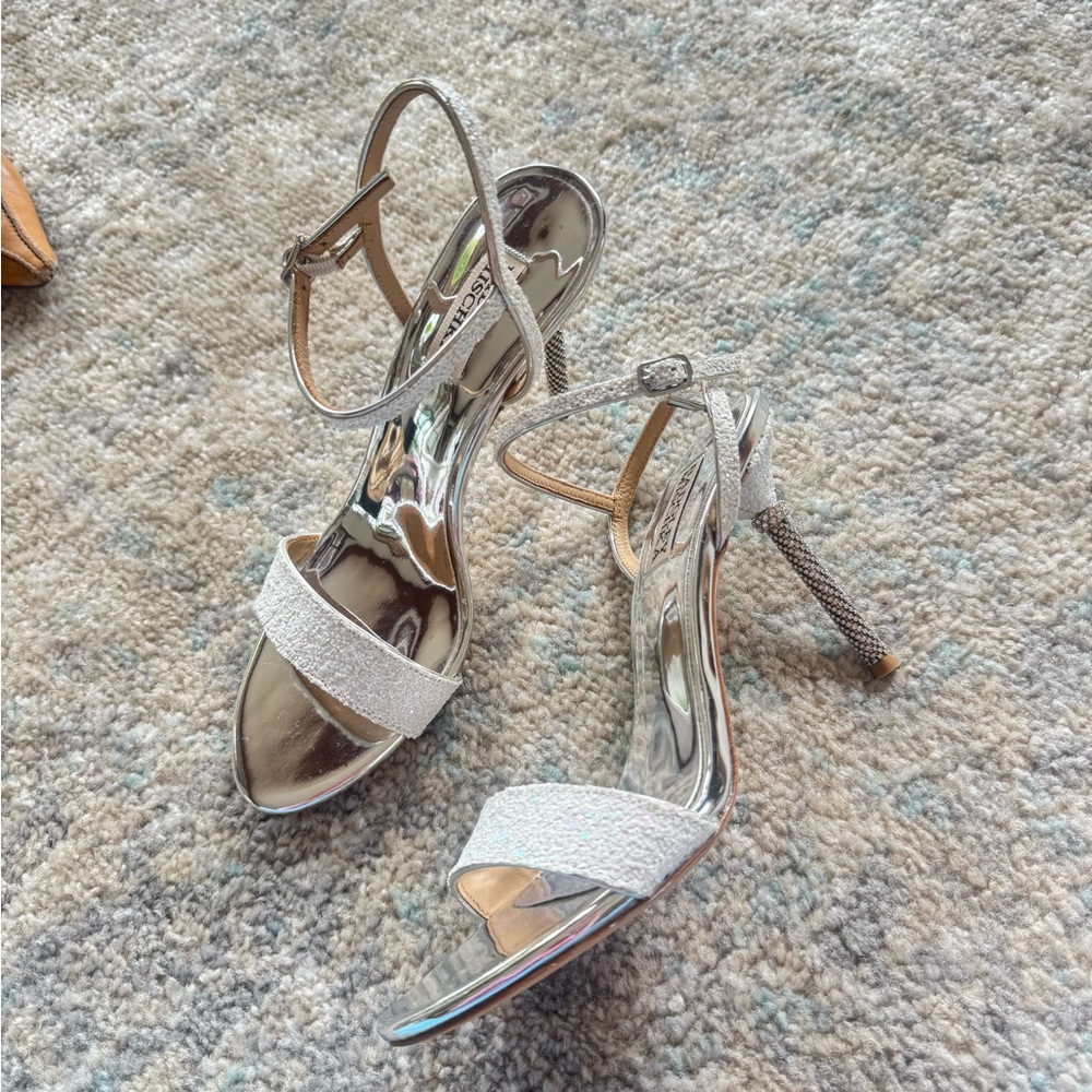 Elegant Silver Stilettos